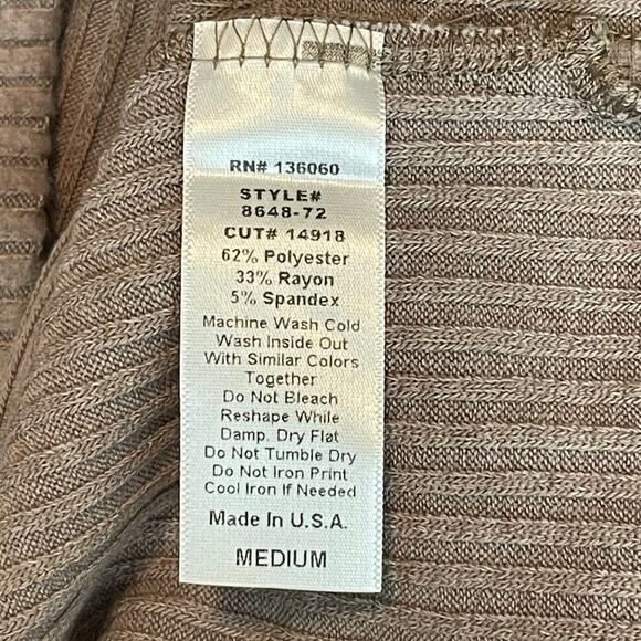 Project Social T Ribbed Long Sleeve Thick Turtleneck SZ M - Picture 5 of 5